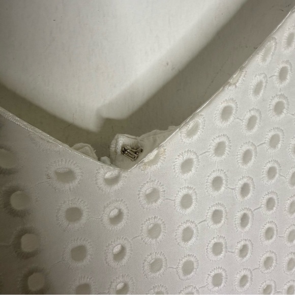 Express White Eyelet Ruffle Hem Dress – Women’s Size Small - Picture 7 of 8